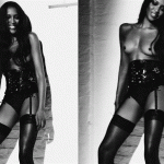 Naomi Campbell topless for magazine