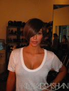 Kim Kardashian new short hairdo