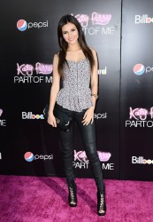 Victoria Justice at Katy Perry Premiere - Leather Celebrities
